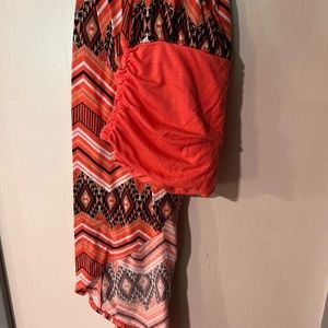 Asymmetrical strapless dress